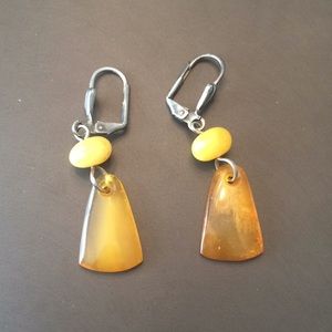 Amber earrings